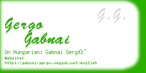 gergo gabnai business card